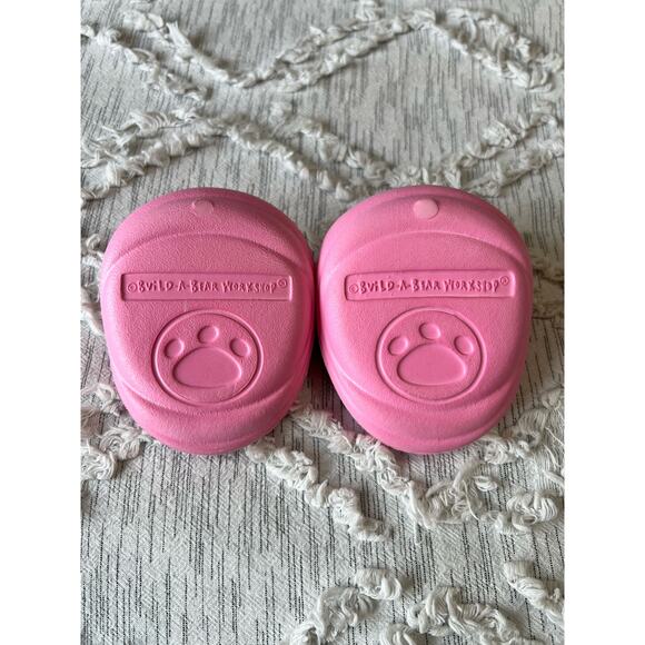 Build A Bear Workshop BABW Pink Crocs With Rhinestones Shoe Accessory - Picture 2 of 3